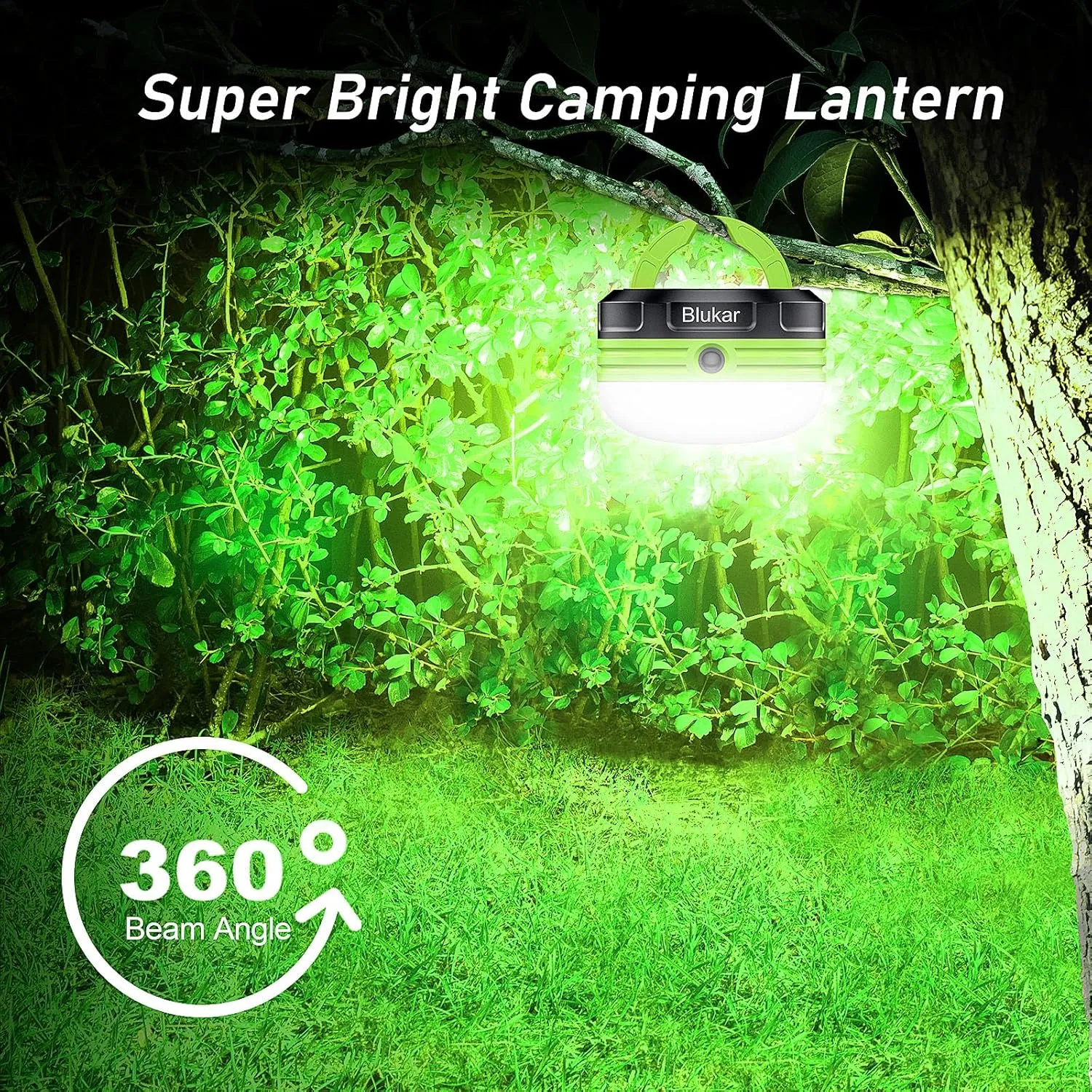 Camping Lantern, Camping Light LED Outdoor Lights, Tent Light Battery Powered,Water Resistant 3 Modes Emergency Light for Camping, Emergency, Fishing, Hiking etc. (3 AA Batteries Included)