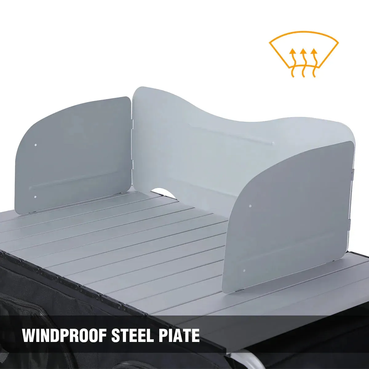 Camping Table with Roll Up Table Top and Storage