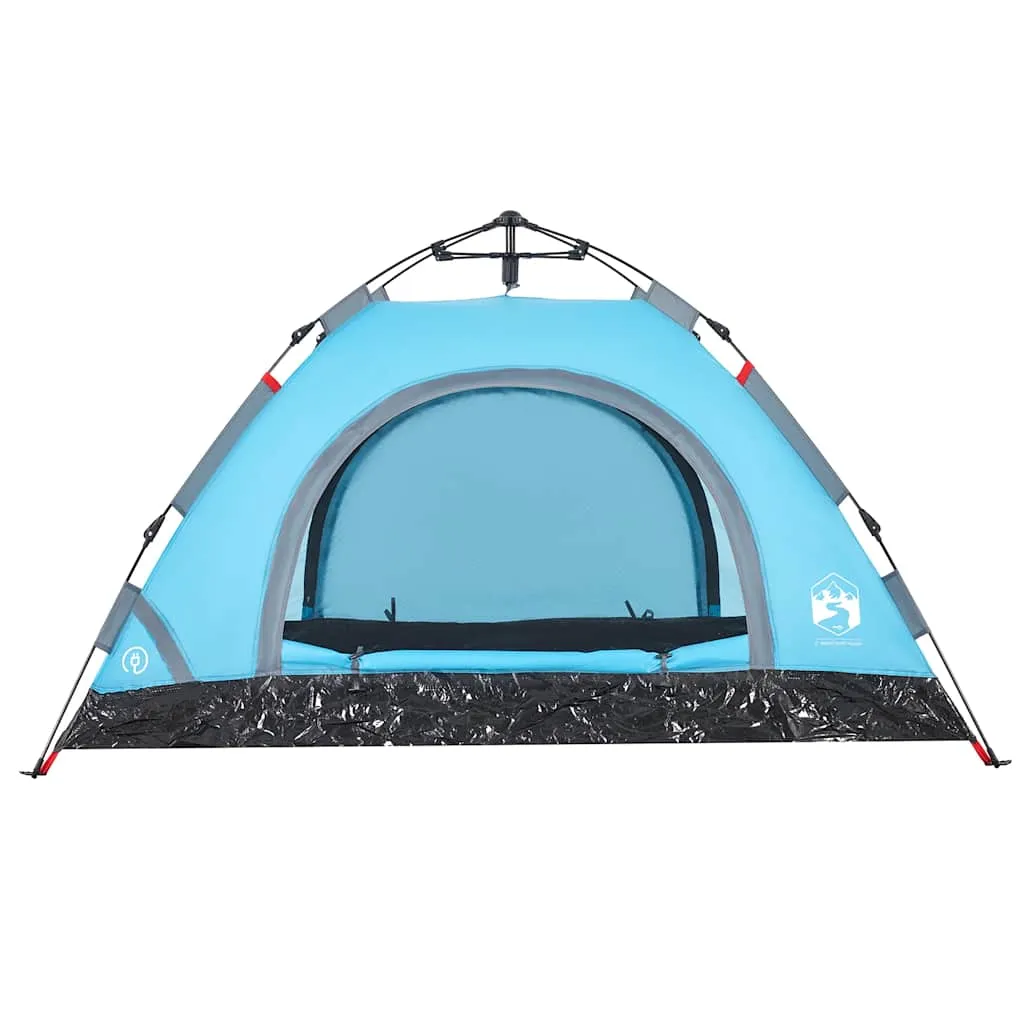 Camping Tent 4-Person Blue Quick Release
