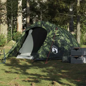 Camping Tent Tunnel 2-Person Camouflage Waterproof