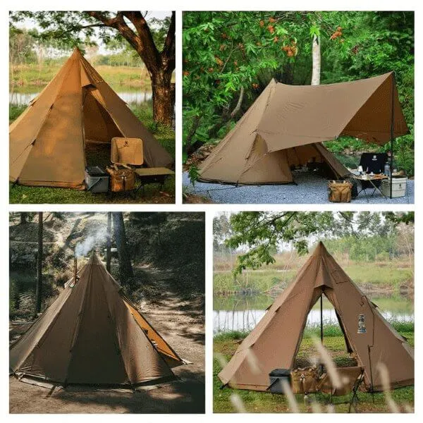 Camping tipi Tent – Spacious & Waterproof, Designed for Wood Stove