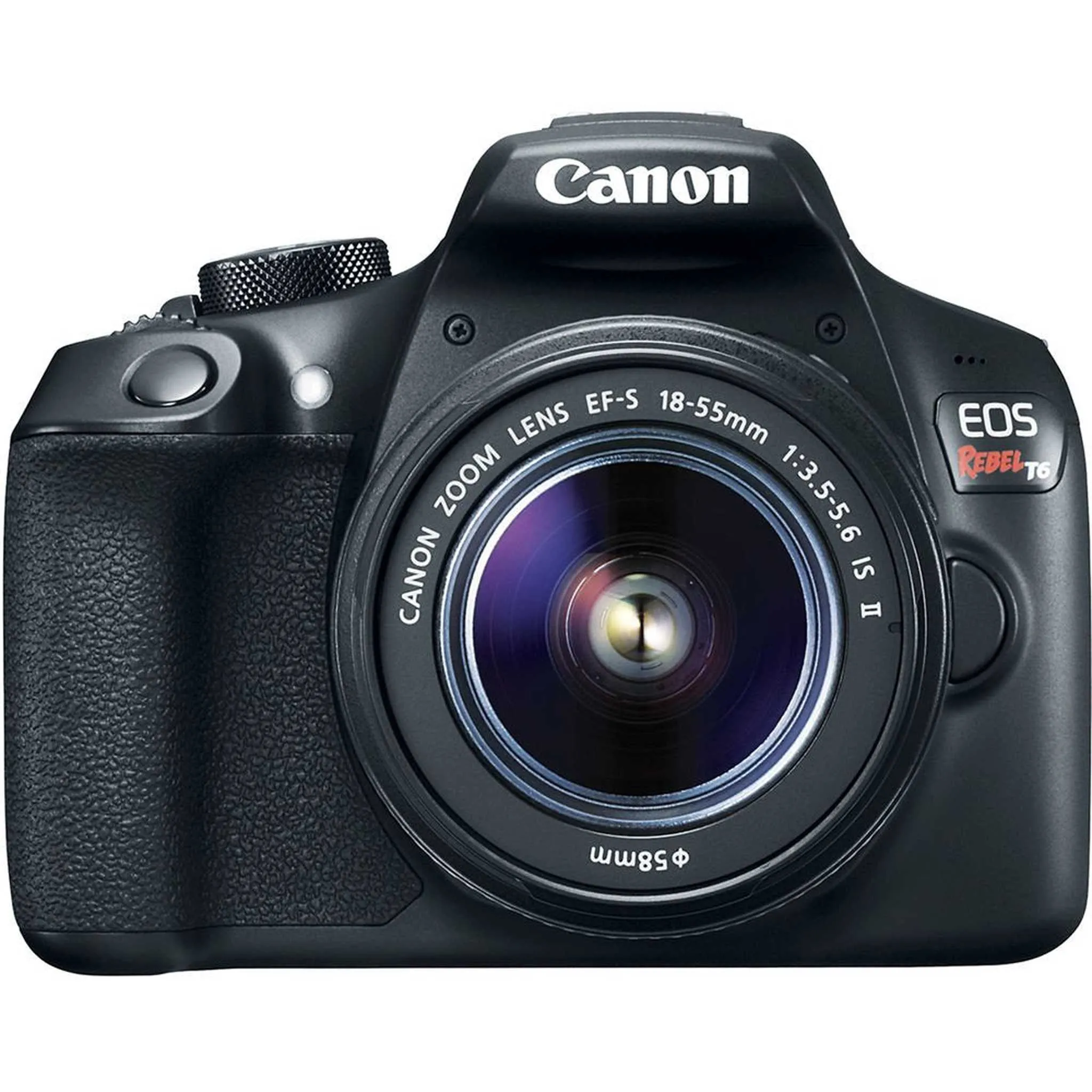 Canon EOS Rebel T6 DSLR Camera 18-55mm is II Lens   Flash   UV FLD CPL Filter Kit   Wide Angle & Telephoto Lens   Camera Pro Bundle