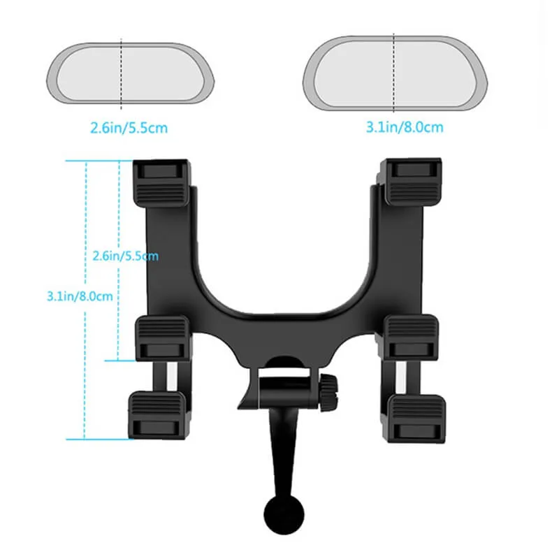 Car Rear View Mirror Phone Holder Universal Auto Car Navigation Bracket