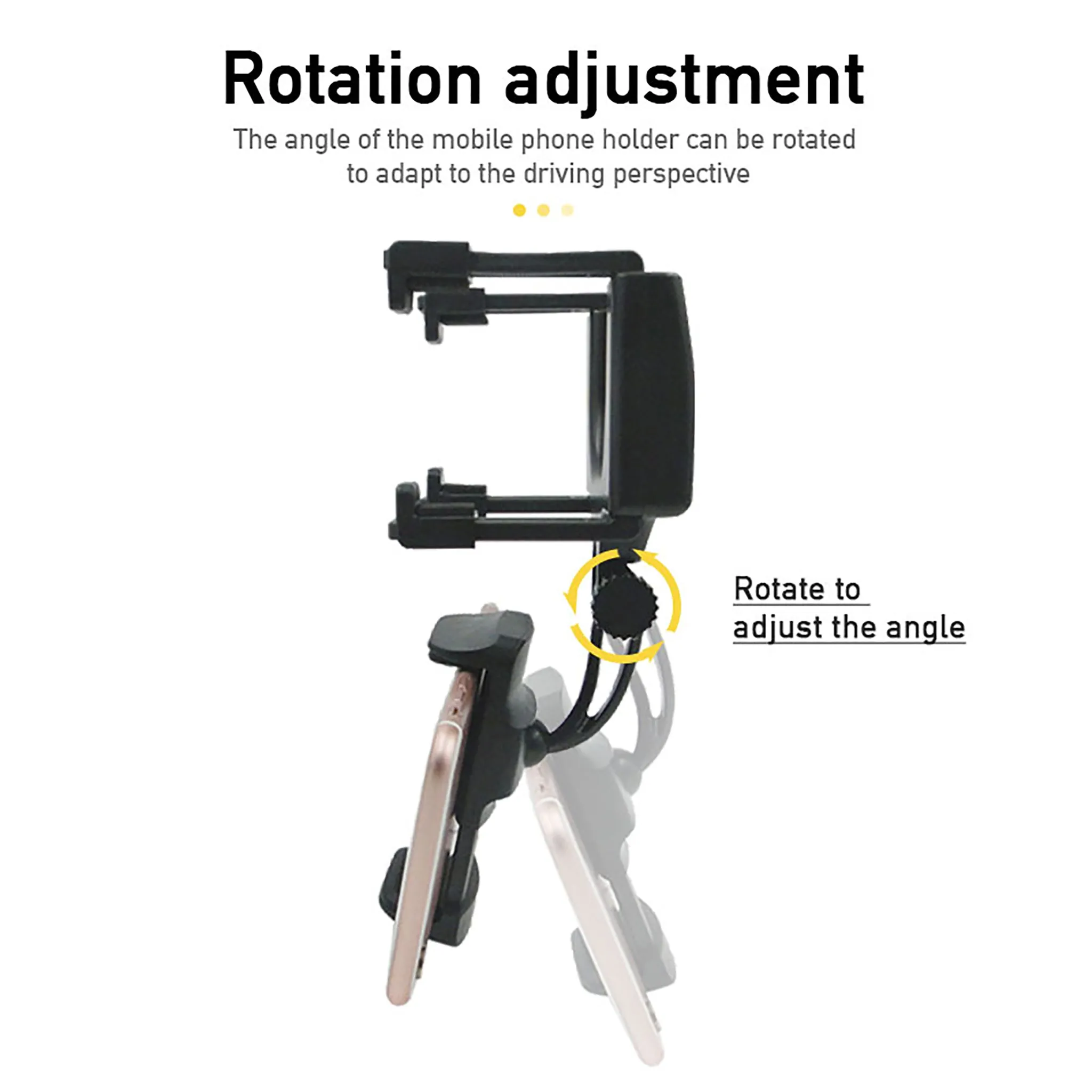 Car Rear View Mirror Phone Holder Universal Auto Car Navigation Bracket
