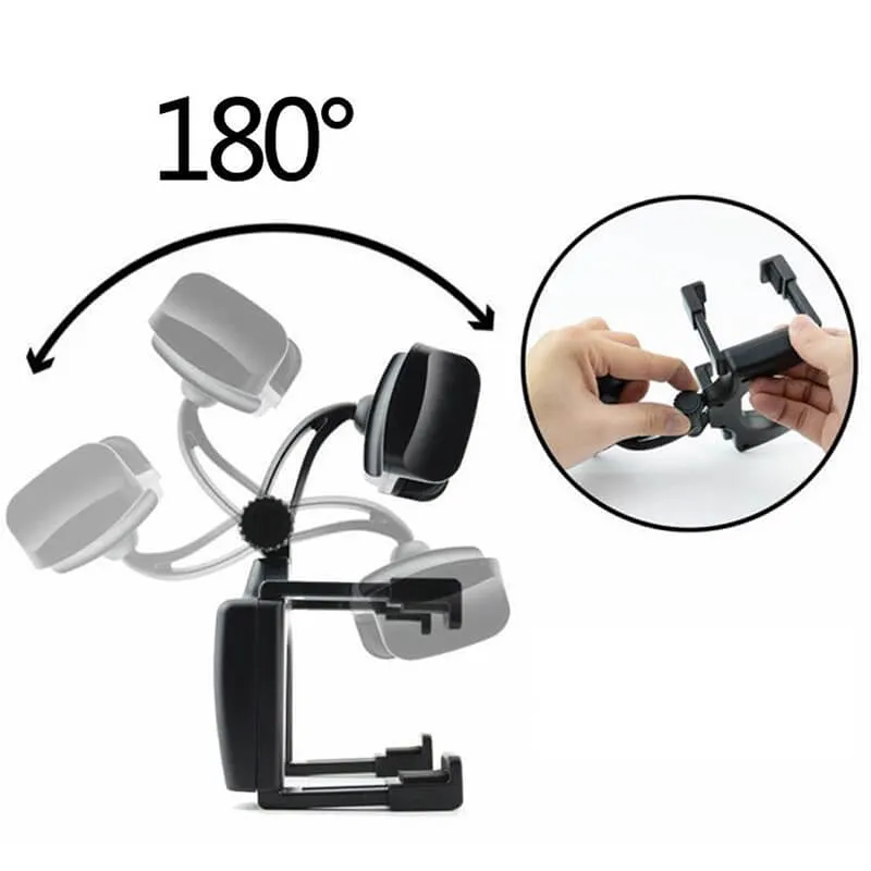 Car Rear View Mirror Phone Holder Universal Auto Car Navigation Bracket