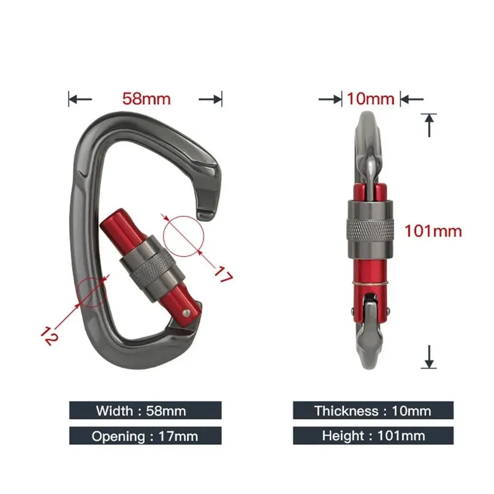 Carabiner Safety Buckle for Camping, Climbing, Hammock and more