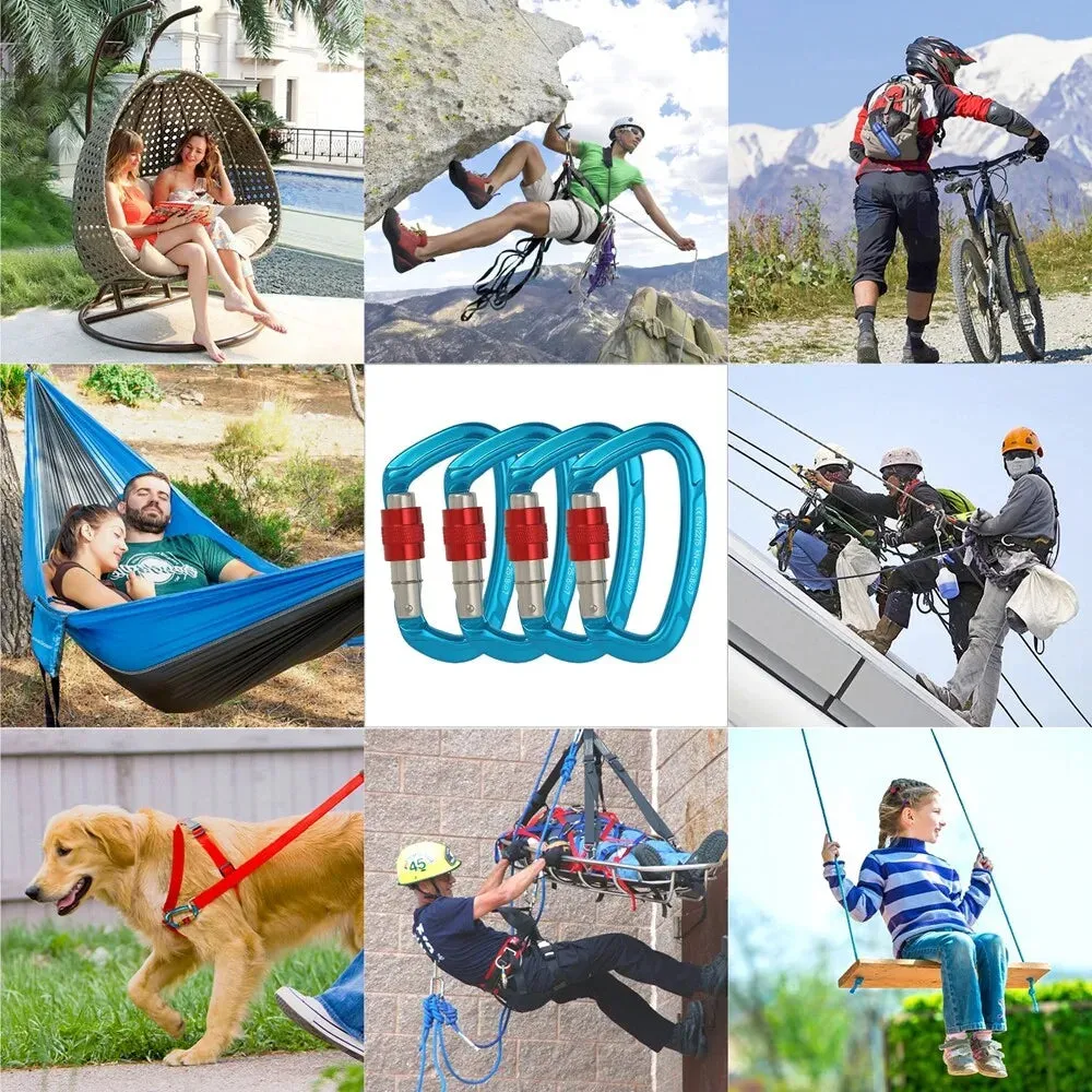 Carabiner Safety Buckle for Camping, Climbing, Hammock and more