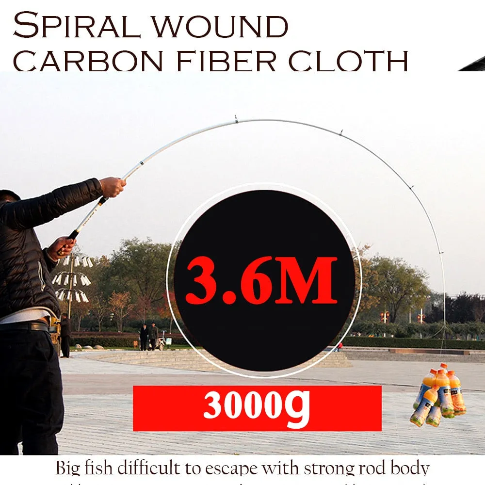 Carp Fishing Rod feeder Hard FRP Carbon Fiber Telescopic Fishing Rod fishing pole