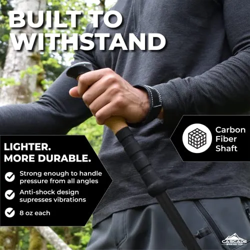 Cascade Mountain Tech Trekking Poles - Carbon Fiber