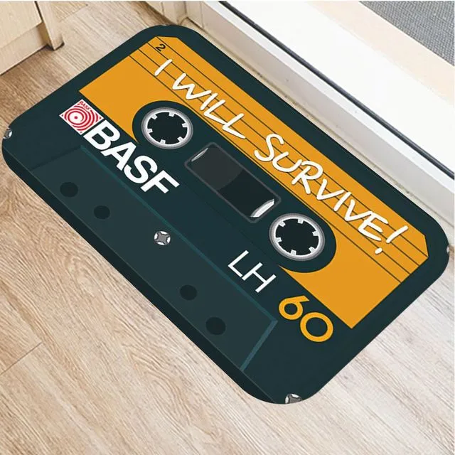 Cassette Tape Mats Anti Slip Floor Carpet