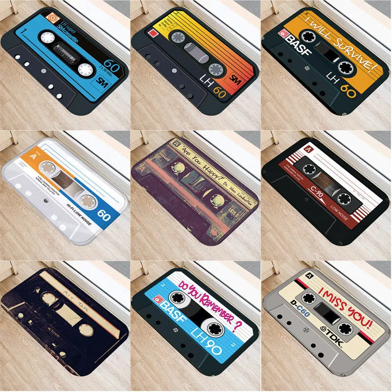 Cassette Tape Mats Anti Slip Floor Carpet