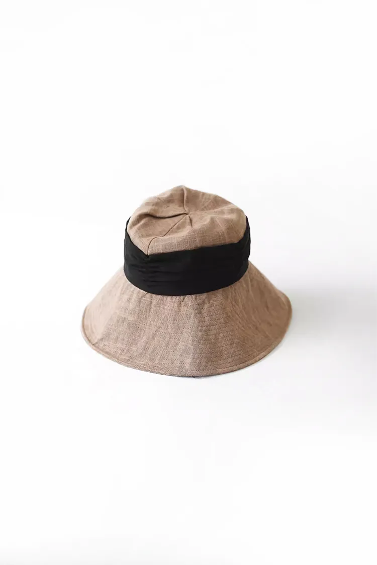 Casual Linen Wide Brim Sun Hat