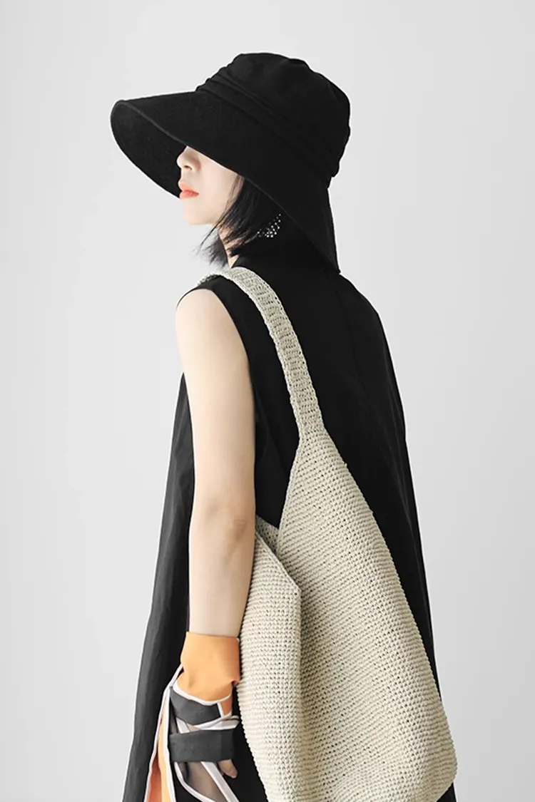 Casual Linen Wide Brim Sun Hat