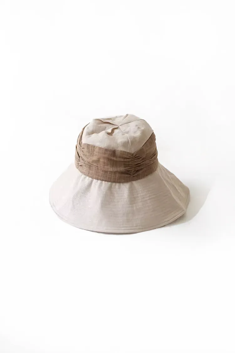 Casual Linen Wide Brim Sun Hat