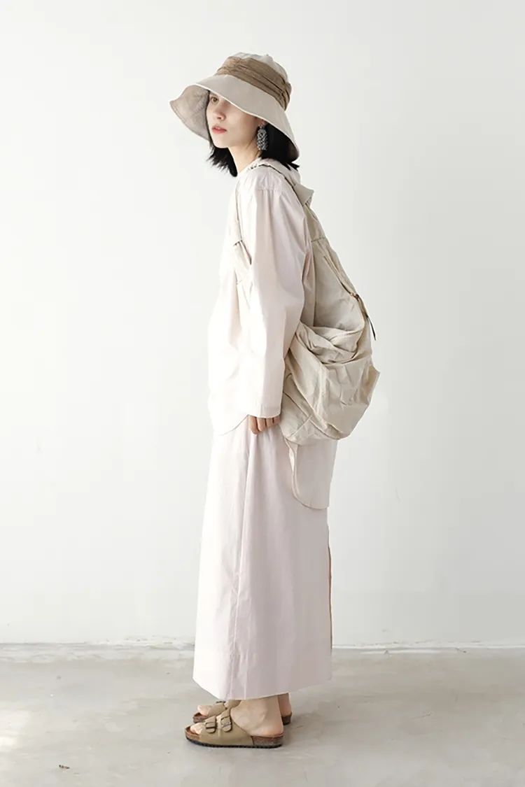 Casual Linen Wide Brim Sun Hat