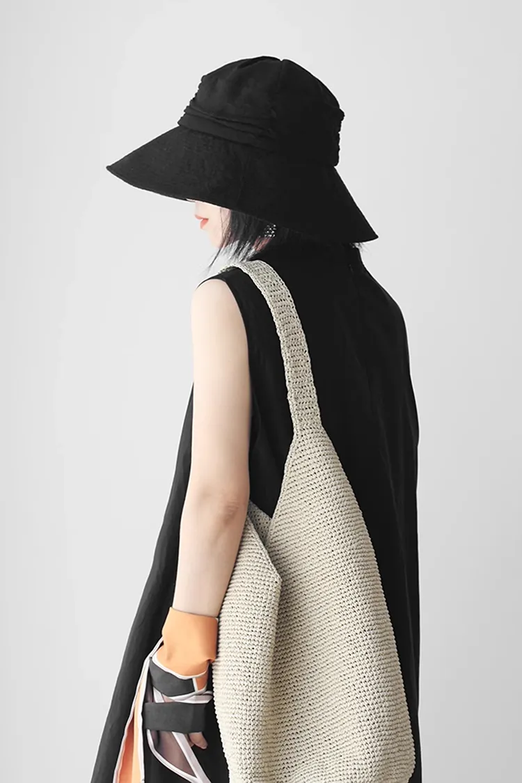 Casual Linen Wide Brim Sun Hat