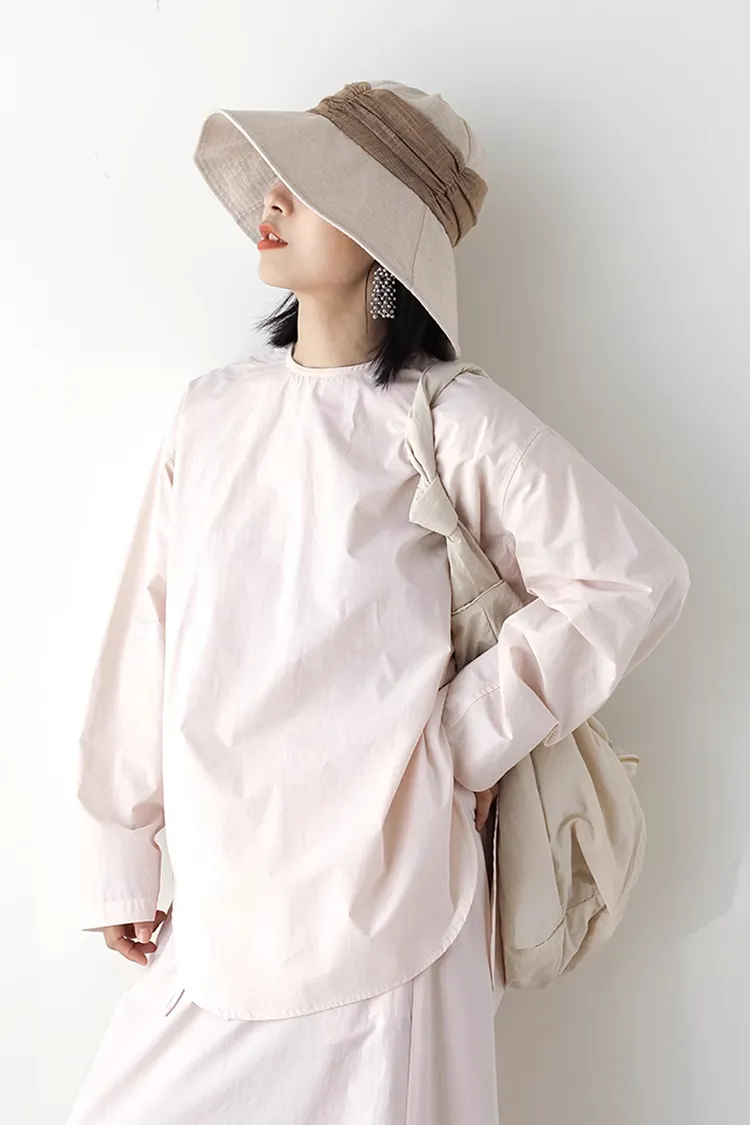 Casual Linen Wide Brim Sun Hat