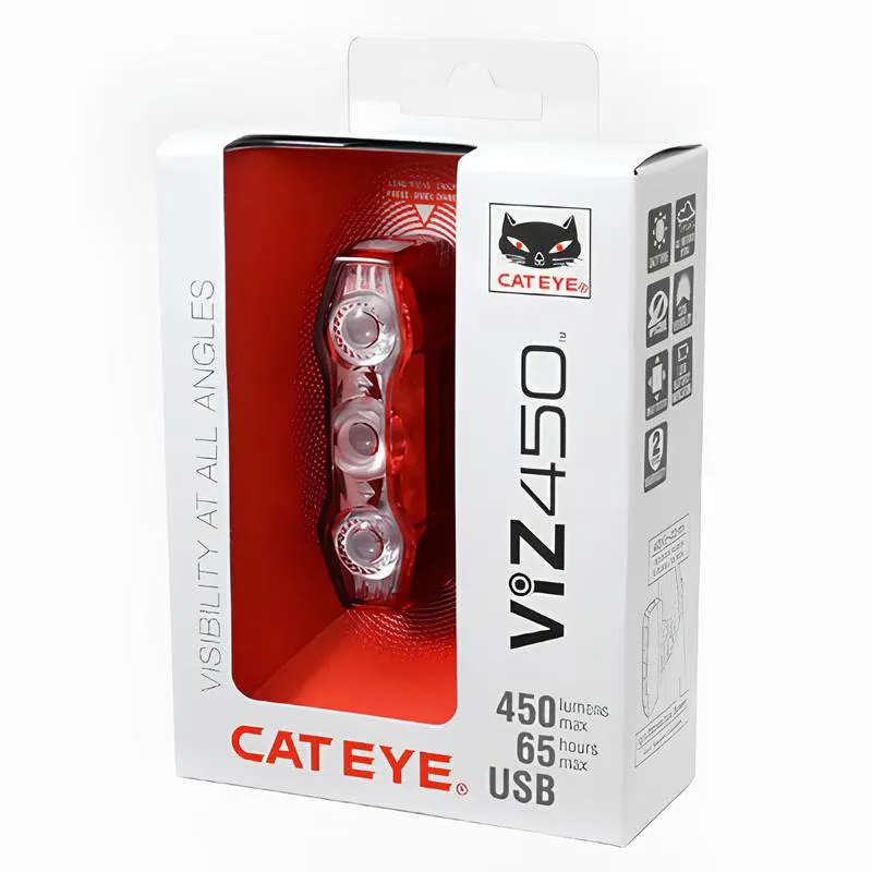 CATEYE ViZ450 L450 USB Rear Tail Light Rechargeable