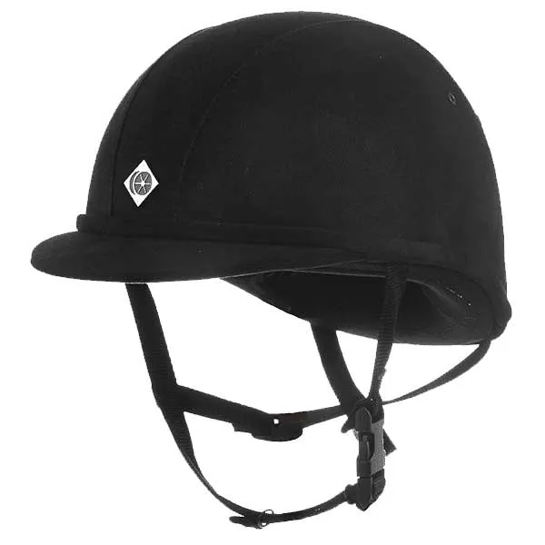 Charles Owen JR8 Helmet in Black Microsuede