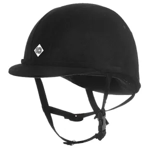 Charles Owen JR8 Helmet in Black Microsuede
