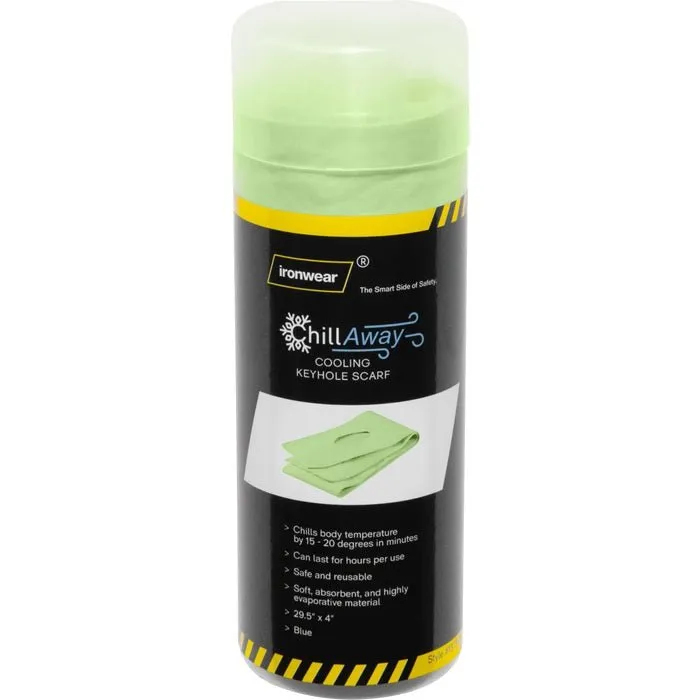ChillAway Neck Towel with Hole on One End - 29.5" x 4" - Lime 1373-L