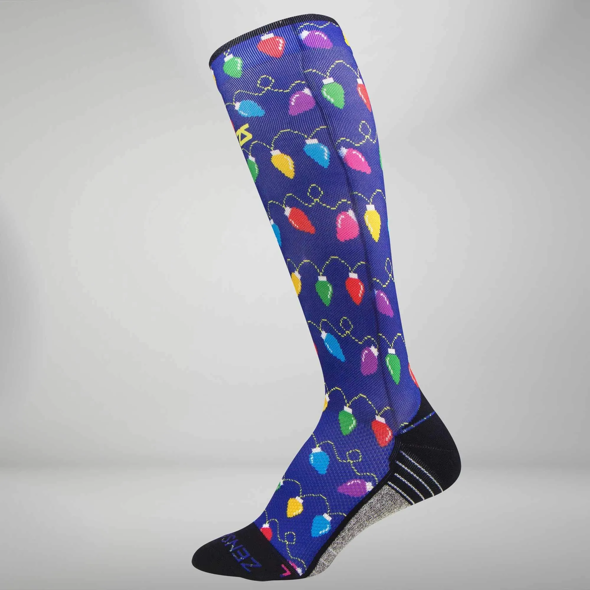 Christmas Lights Compression Socks (Knee-High)