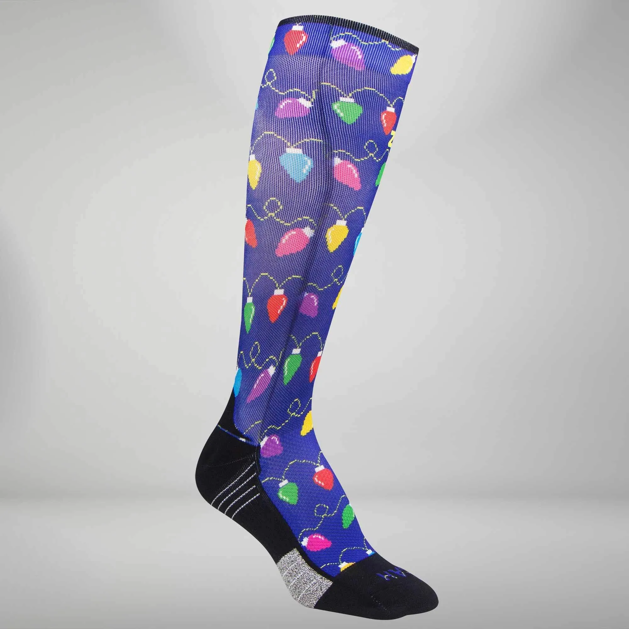 Christmas Lights Compression Socks (Knee-High)
