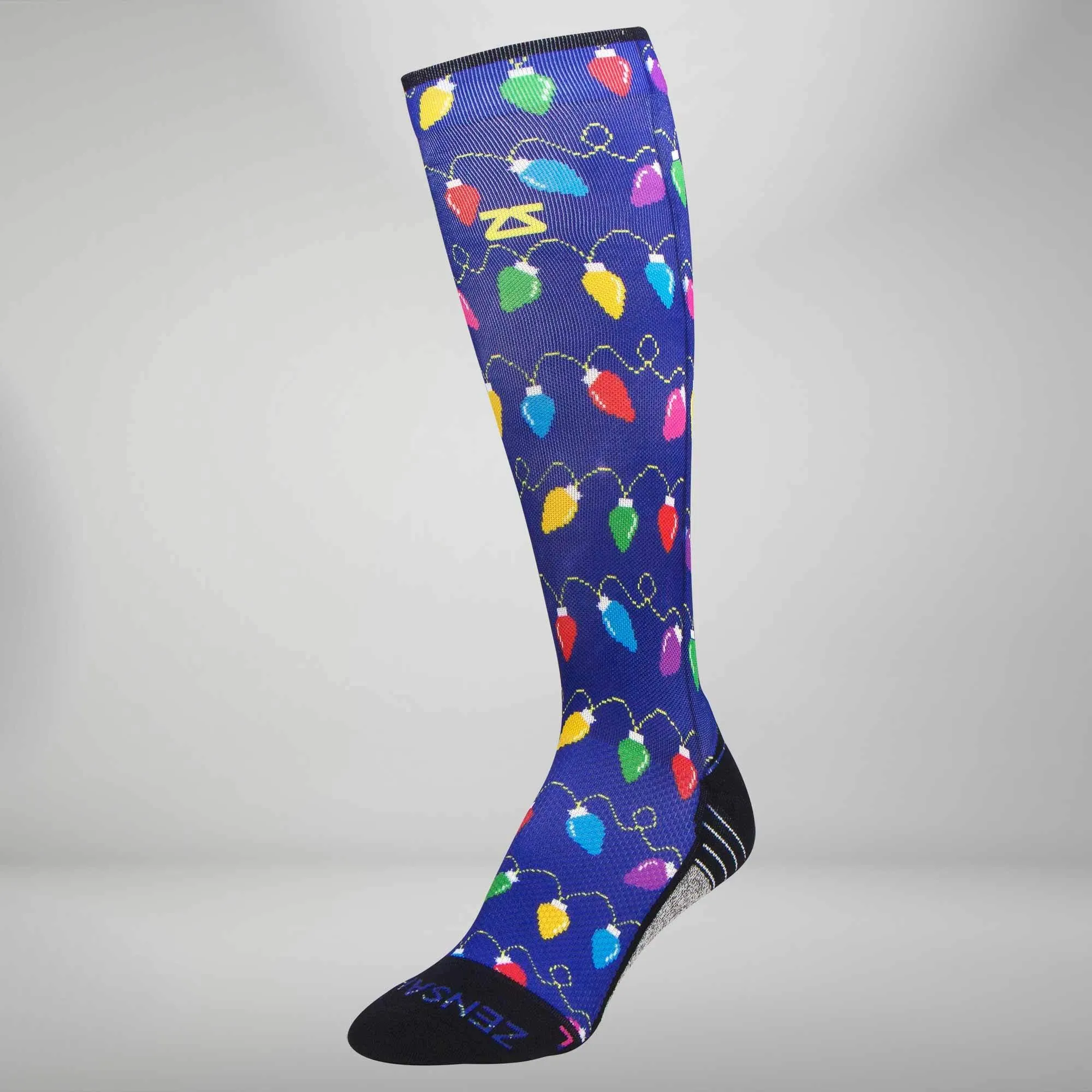 Christmas Lights Compression Socks (Knee-High)