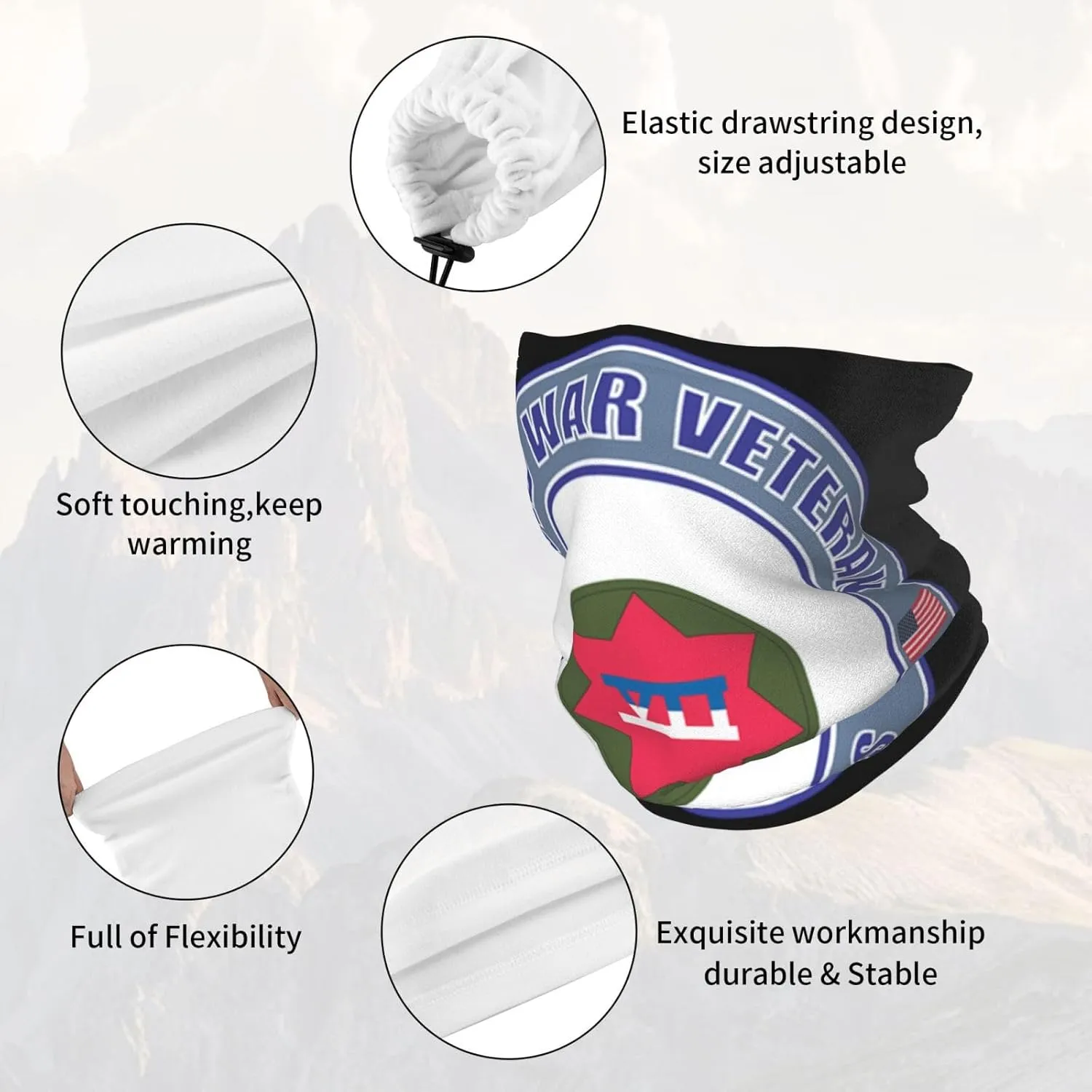Civil Engineer Corps Bandana Face Mask Warmer Neck for Dust Wind Sun Protection