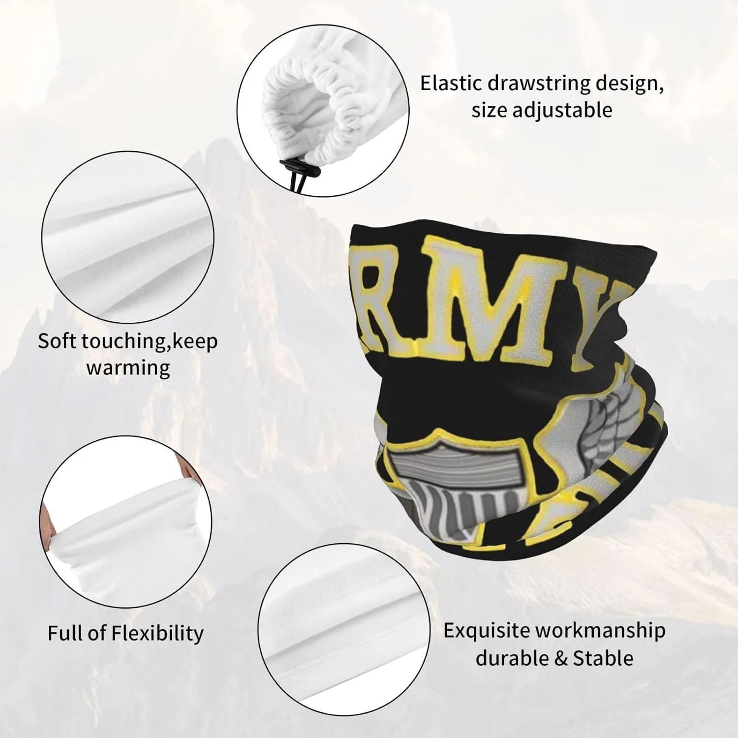 Civil Engineer Corps Bandana Face Mask Warmer Neck for Dust Wind Sun Protection