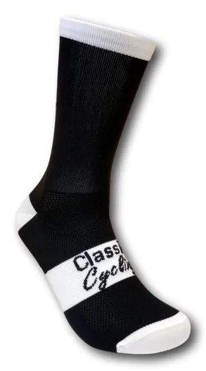 Classic Cycling Equipe Socks - Black White "Classic"