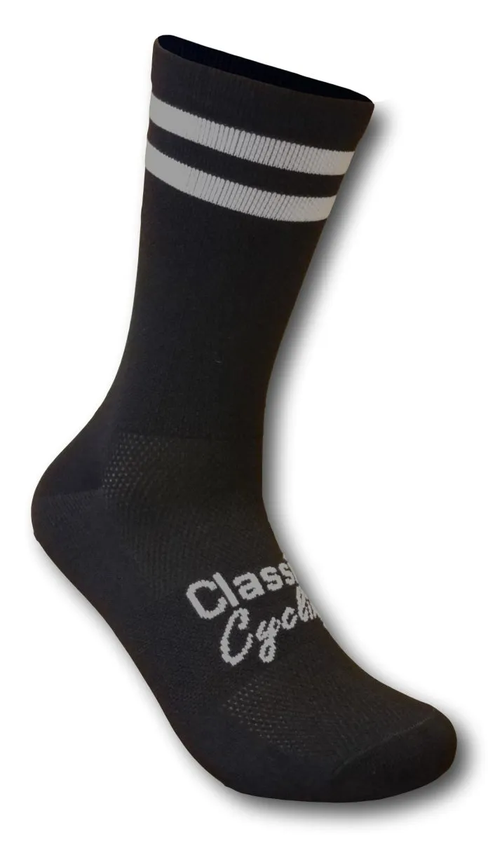 Classic Cycling Equipe Socks - Black White
