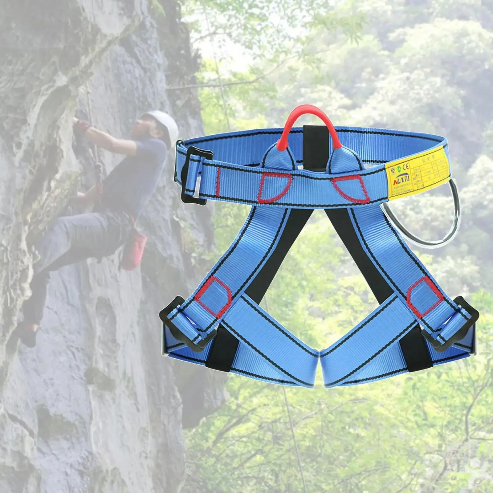 Climbing Harness, Protect Waist Harness, Half Body Harness for Mountaineering