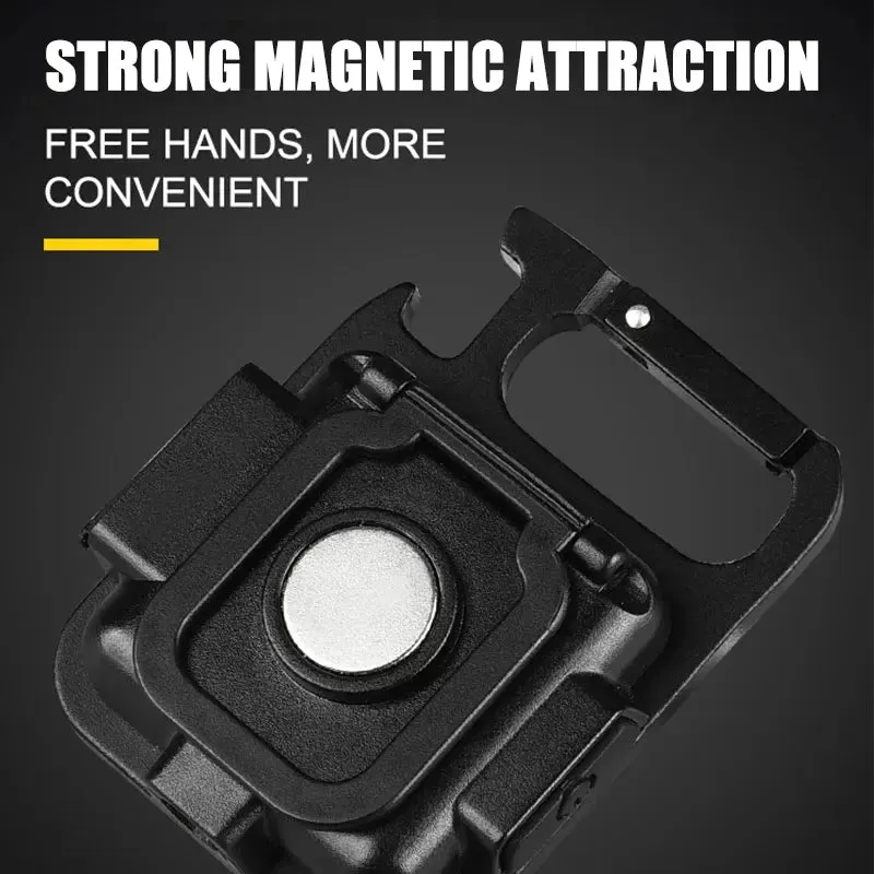 COB LED Mini Flashlight – Super Bright Keychain Light for Outdoor Emergencies and Camping