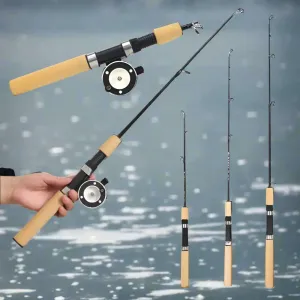 Compact Mini Telescopic Ice Fishing Rod