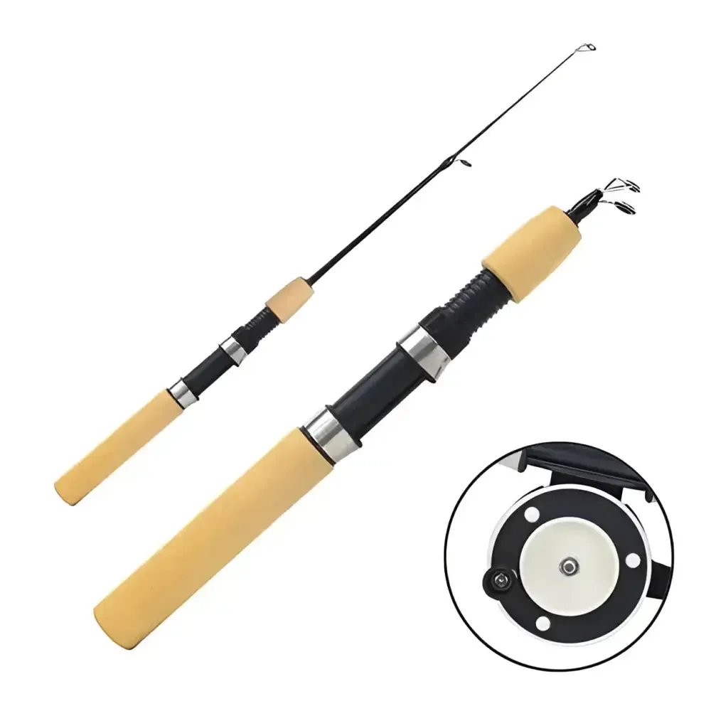 Compact Mini Telescopic Ice Fishing Rod