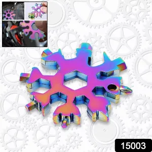 Compact Snowflake Multi-Tool – 18 Tools in One