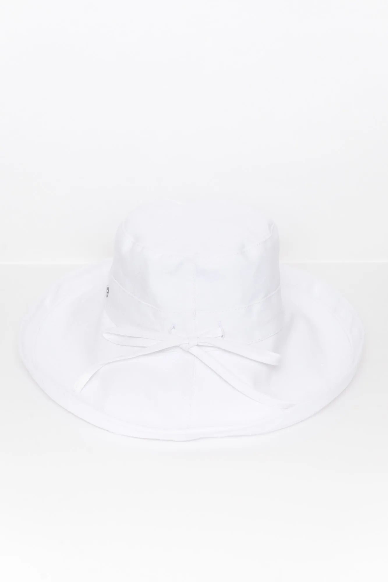 Coogee White Cotton Upturn Hat
