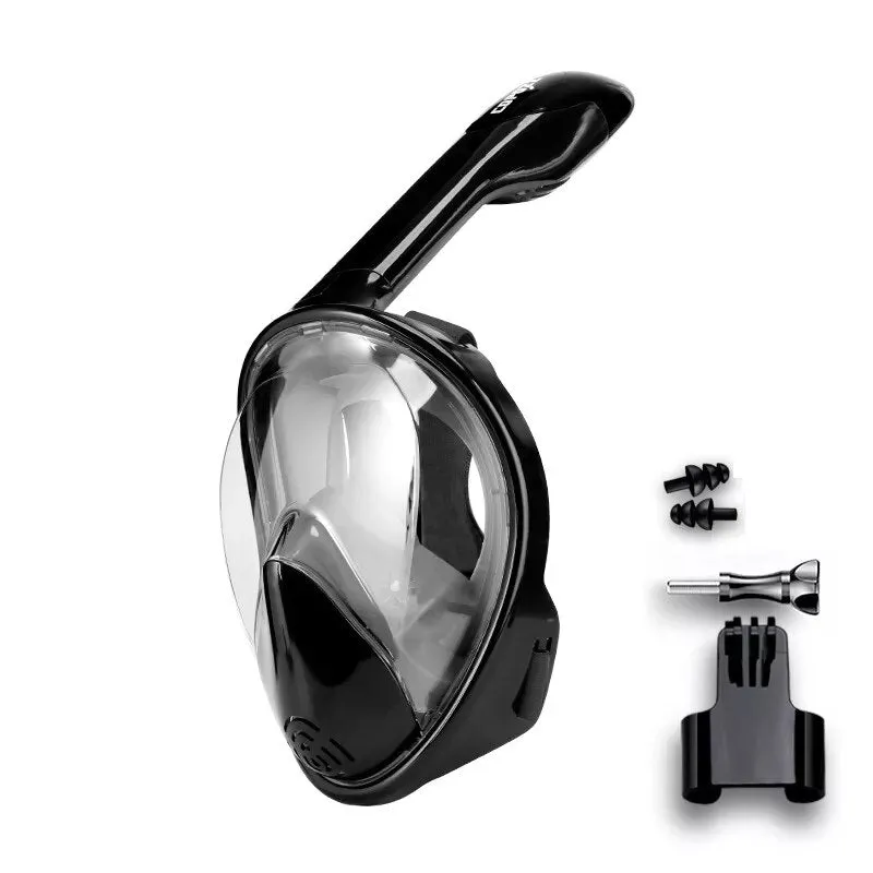 COPOZZ Scuba Underwater Hunting Diving Mask Anti Fog Snorkel Mask Breathing for Gopro Camera Men Women Full Face Mask Adult