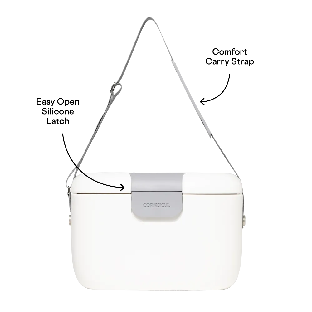 Corkcicle Small Chill Pod Go Hard Cooler – White – 13qt.