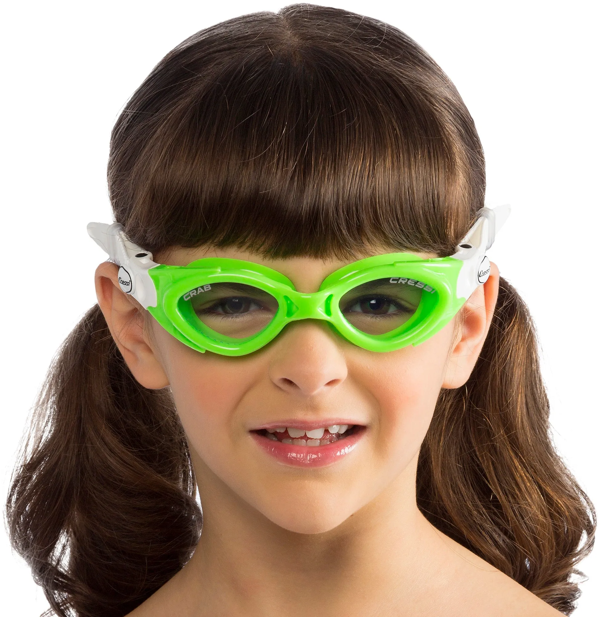 Cressi Crab Kid's Sophisticated Silicone Swim Goggles for Ages 2-7