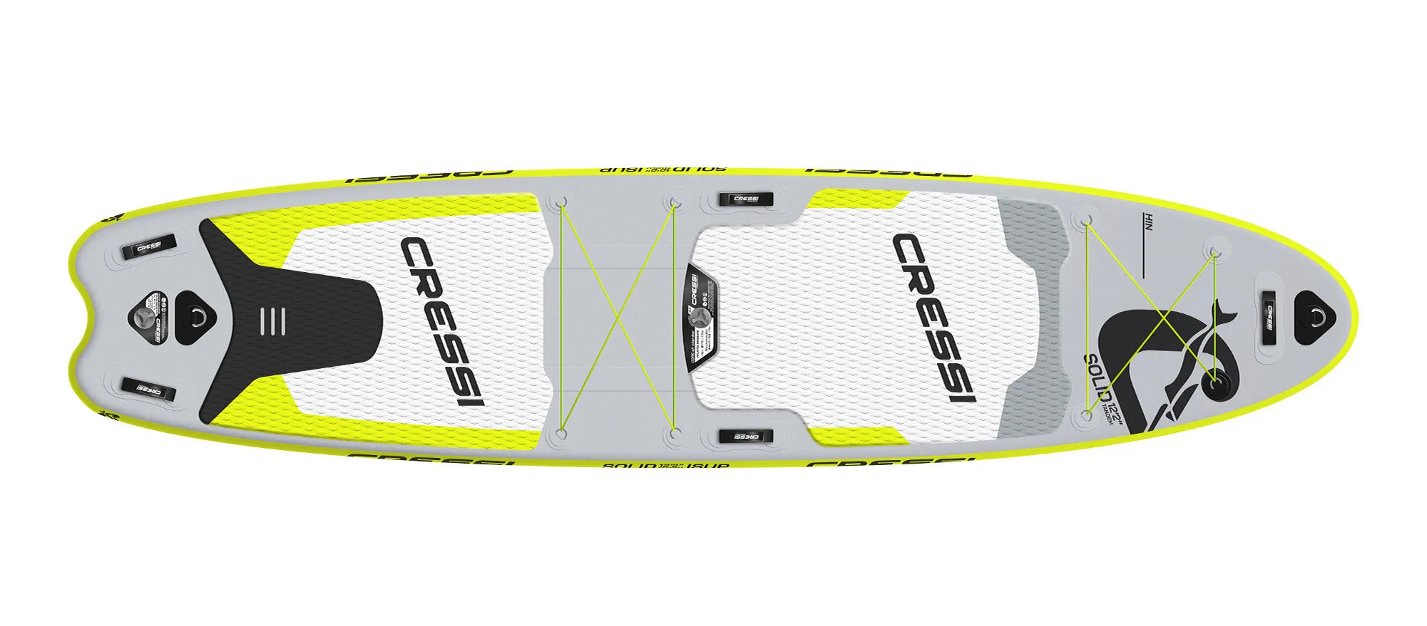 Cressi Solid Tandem Inflatable Stand Up Paddleboard Set