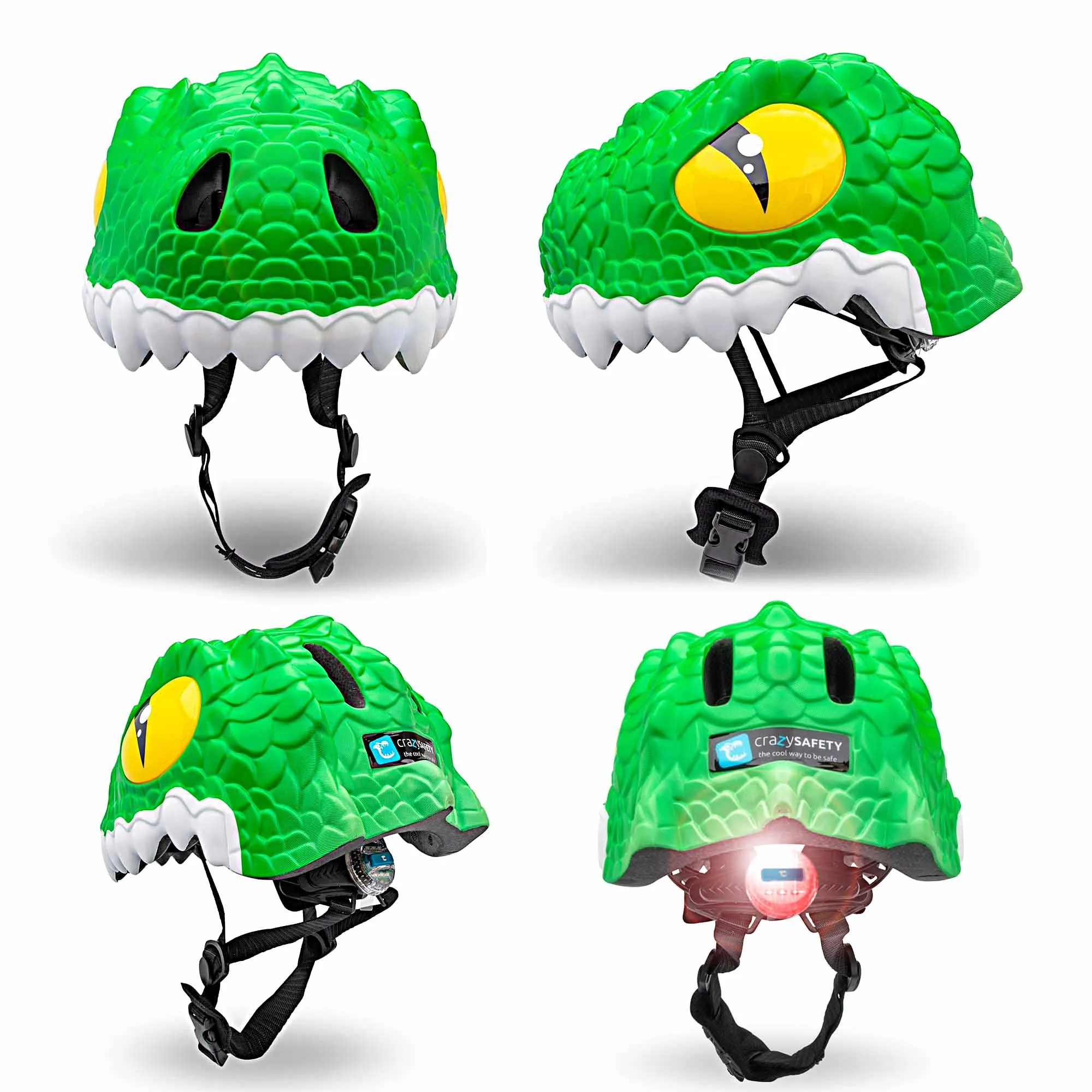 Crocodile bicycle helmet