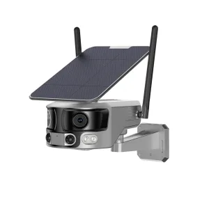 CRONY Y6 4G-4K-8MP-4X 180°Wide Angle Solar Battery Camera Y6 WiFi-4K-8MP-180°Wide Angle Solar Battery Camera with 6W Solar Panel