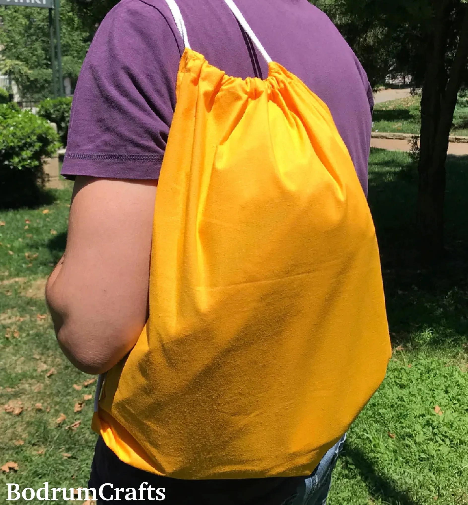 Custom Cotton Drawstring Backpacks Personalized