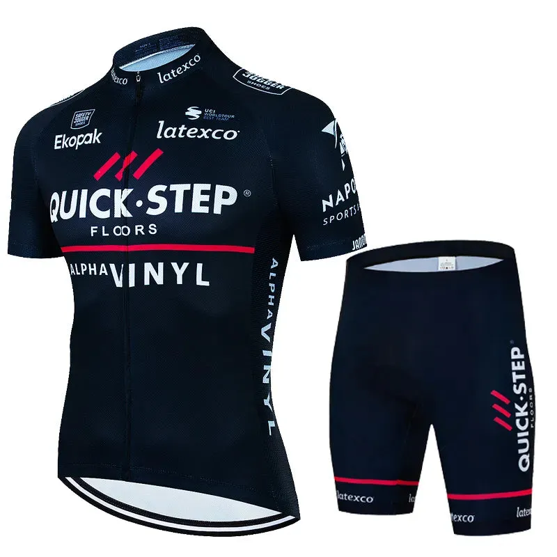 Cycling Jersey Set 2023 QUICK STEP Men MTB Uniform Bike Cycling Clothing Summer Breathable Bicycle Shirt Ropa Maillot Ciclismo