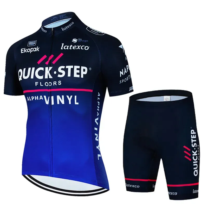 Cycling Jersey Set 2023 QUICK STEP Men MTB Uniform Bike Cycling Clothing Summer Breathable Bicycle Shirt Ropa Maillot Ciclismo