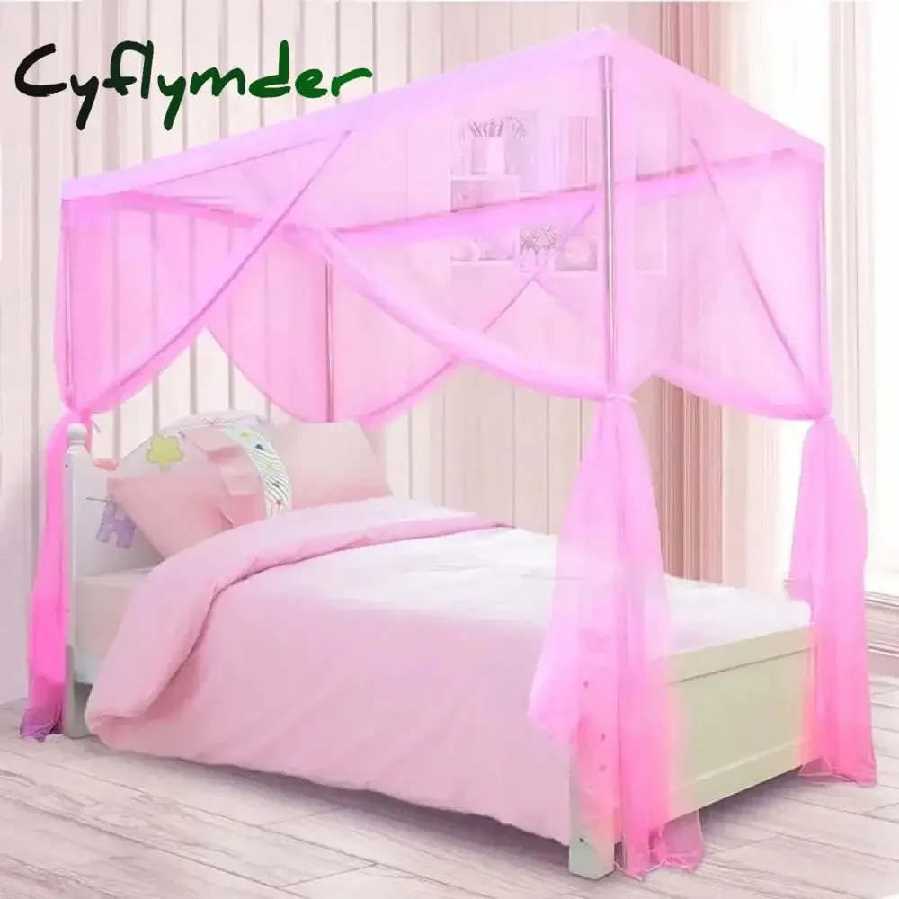 Cyflymder 1 PCS Extra large Mosquito net with 4 openings, Durable Canopy Mosquito Net - Perfect for any Size Beds & Camping, Suitable For
