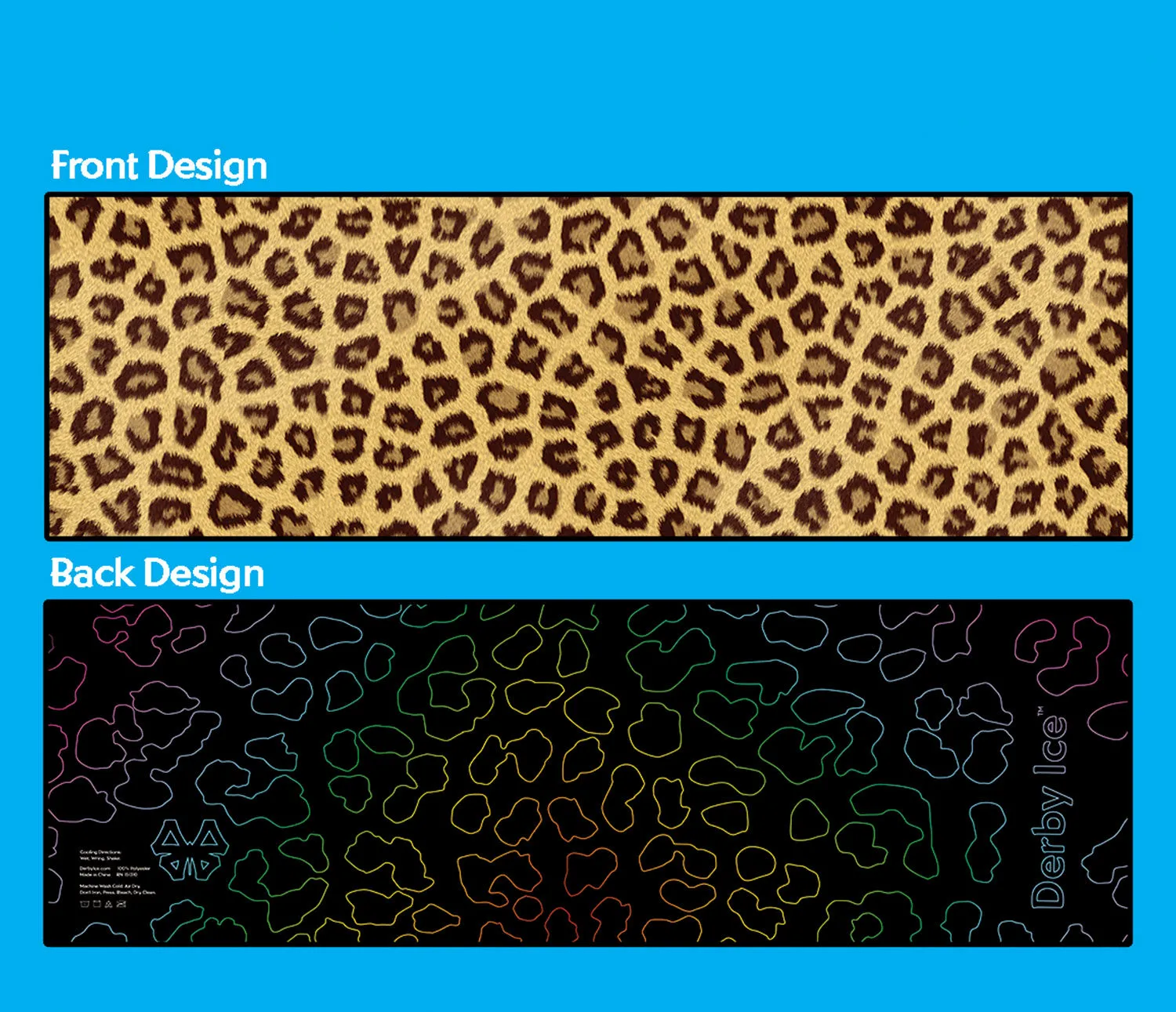 Derby Ice - Instant Cooling Towel - LEOPARD