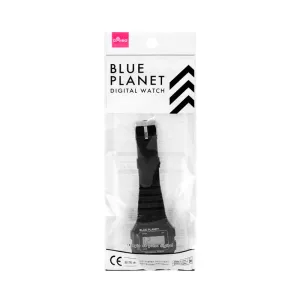 Digital Watch BluePlanetA Black